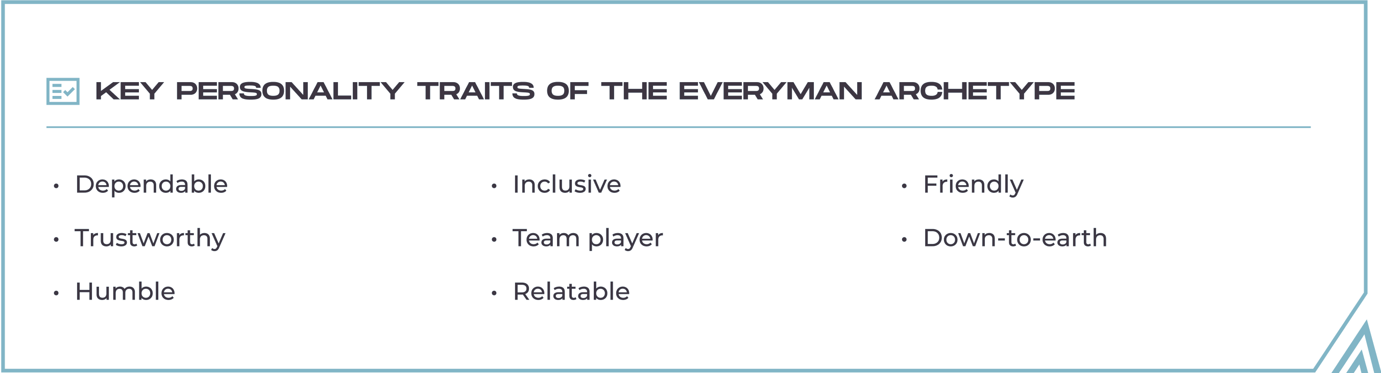 Key Personality Traits of The Everyman