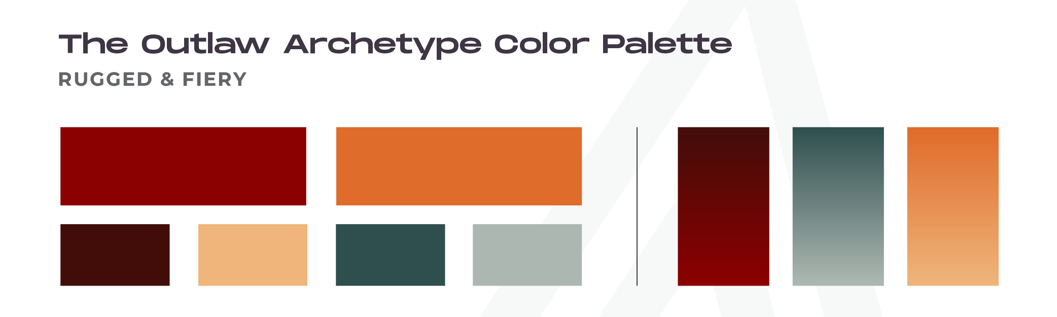 Brand Archetypes Color Palettes_The Outlaw