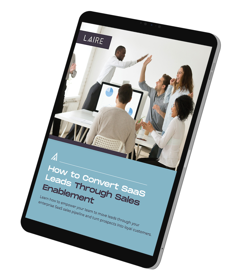 LAIRE_Convert SaaS Leads Sales Enablement-Tablet Mockup