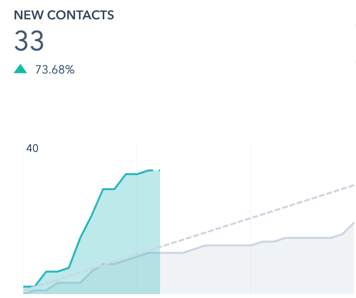 HubSpot - lead generation - new contacts screenshot